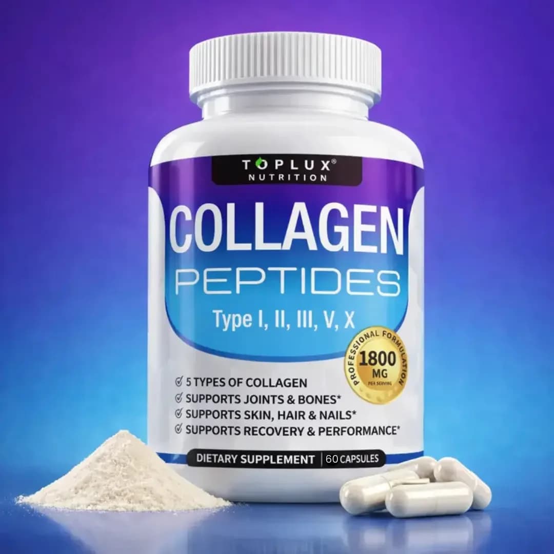 Integratore Premium di Peptidi di Collagene 1500mg Complesso di Peptidi di Collagene per Capelli, Unghie, Pelle, Ossa e Salute delle Articolazioni - 90 Capsule