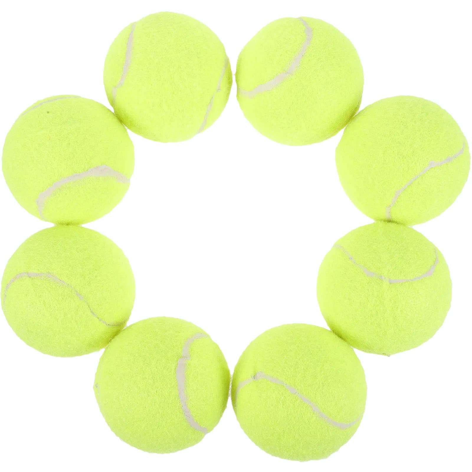 8 Palline da Tennis per Cani, Palline in Gomma Resistenti ai Morsi per Allenamento, Esercizio all'Aperto e al Chiuso, Giochi Sportivi