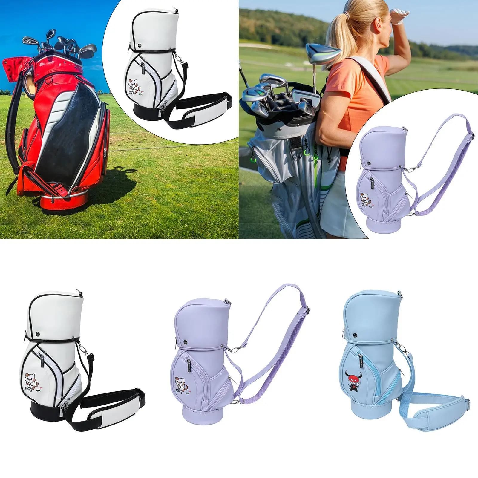 Borsa Porta Palline da Golf Leggera Impermeabile Mini Borsa per Conservazione Palline da Golf