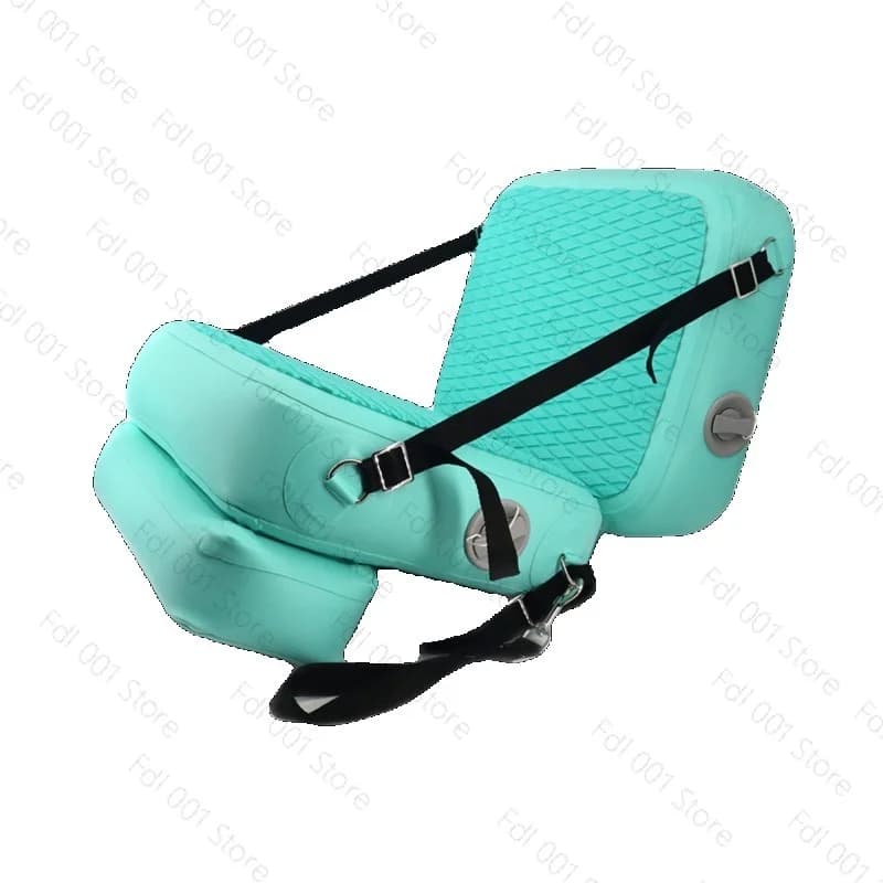 Sedile Gonfiabile in PVC per Tavola da Surf, Kayak, Canoa, Cuscino Impermeabile con Schienale Regolabile per Barca da Pesca