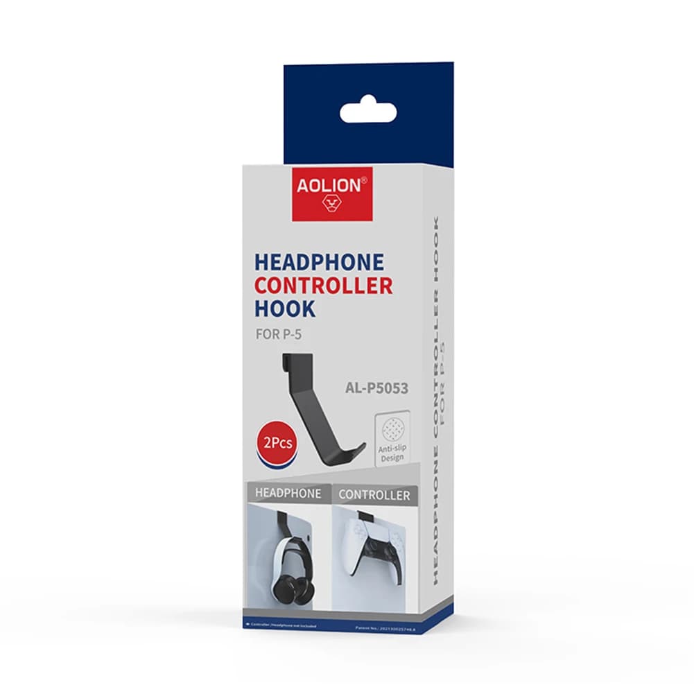 2 pezzi supporto controller gancio rack di stoccaggio console cuffie staffa sospesa accessori per host PS5