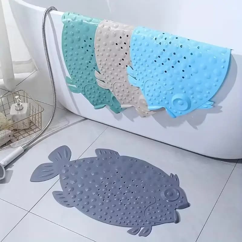 Bathroom Anti-Slip Mat Cartoon Shower Floor Mat With Suction Cups Massage Scrub Foot Pad For Dead Skin Remove