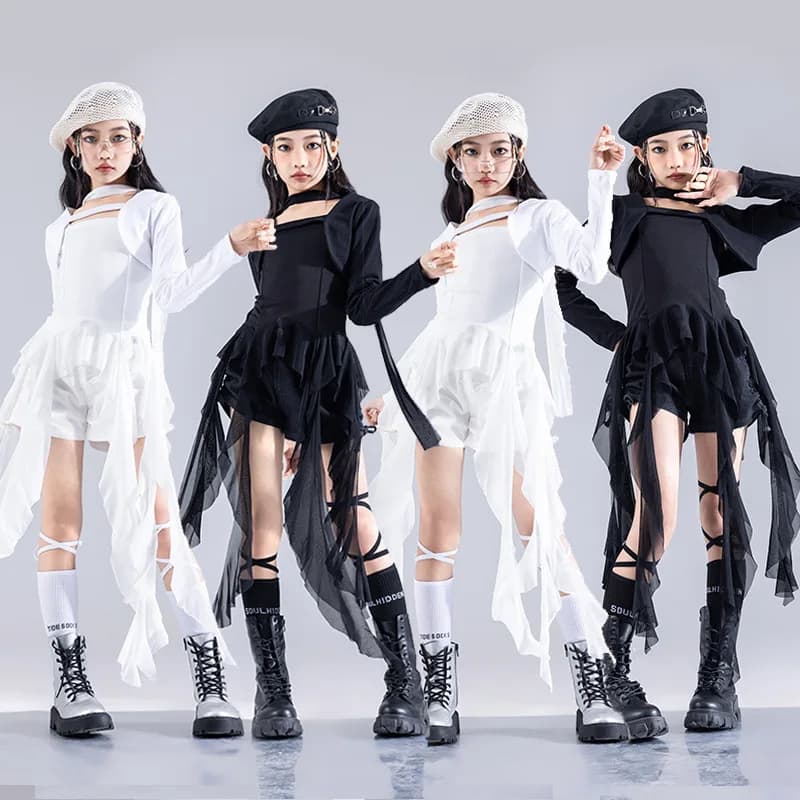 Gruppo di ragazze Set di danza jazz Estate dolce e fresco Dopamina Modello per bambini T-Stage Sfilata di moda Abiti per spettacoli per bambini Costumi