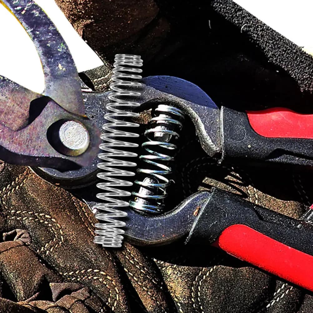 10Pcs Stainless Steel Garden Pruner Springs Replacement Coil Spring for Pruning Tools Hand Shears Garden Trimming Tool