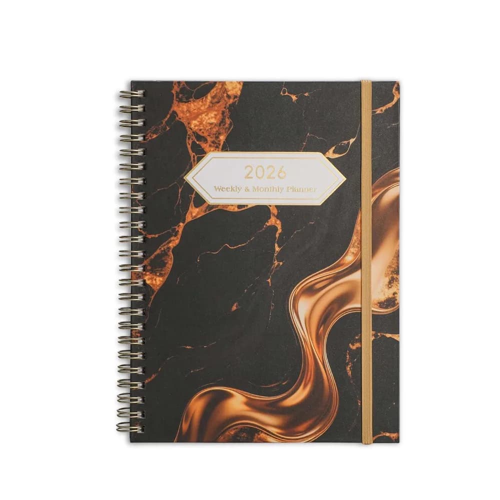 2026 A5 Agenda mensile settimanale Quaderno a spirale Portatile Programma giornaliero Libro di cancelleria Lista delle cose da fare Diario Notebook Calendario settimanale