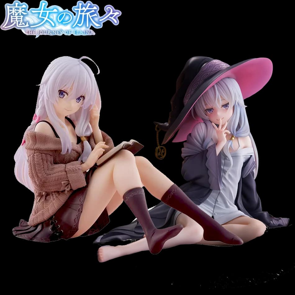 2 Tipi di Action Figure Anime da Collezione da 10 cm - La Viaggio di Elaina - Statuetta in PVC, Regalo
