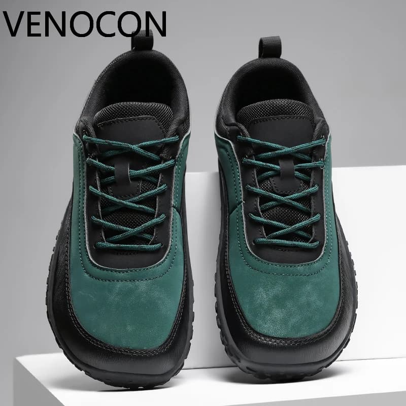 VENOCON Scarpe casual quotidiane da uomo stile minimalista a piedi nudi Sneakers con palla al naso largo Toe Box Walking Trekking Trail Calzature Uomo