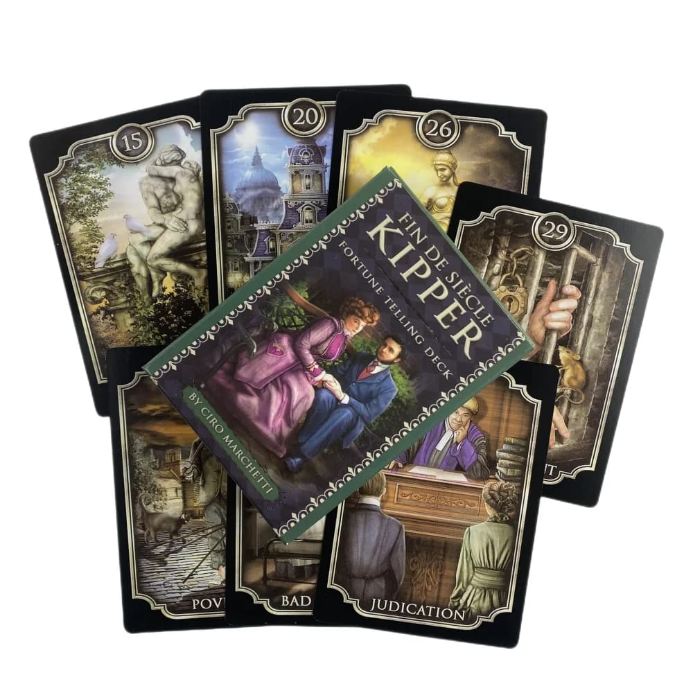 Fin De Siecle Kipper Oracle Cards Fortune Telling Divination Deck English Vision Edition Tarocchi Gioco da tavolo per la festa