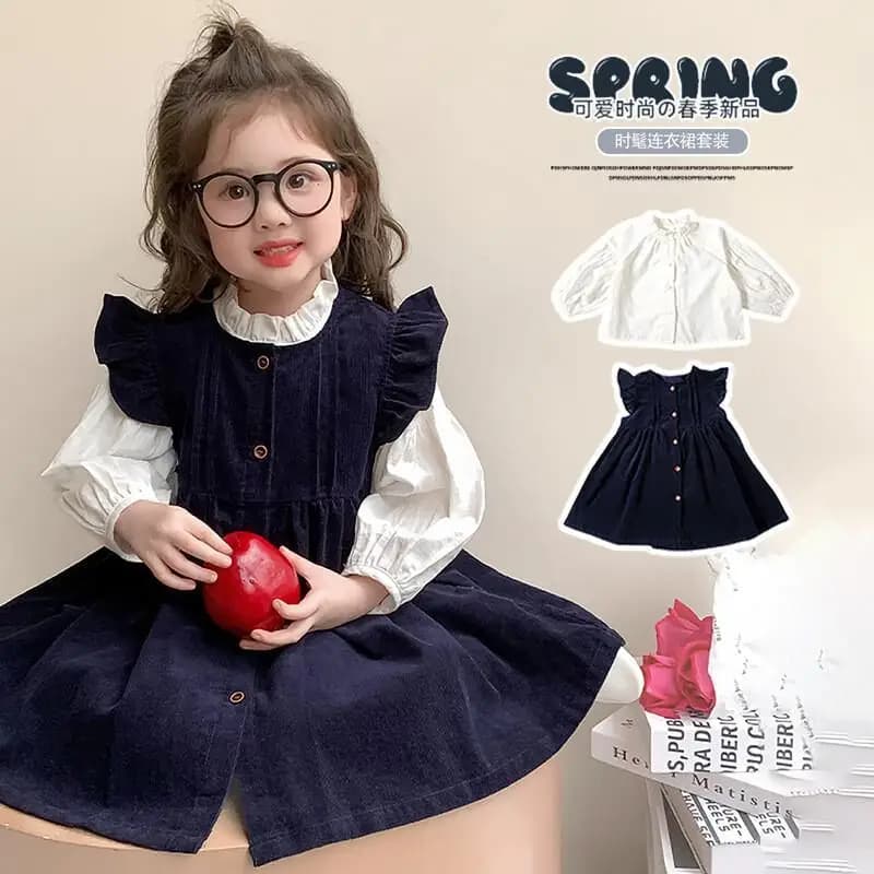 Moda Set da 2 pezzi Abbigliamento per bambini Kawaii Cappotto casual Giacche per ragazza Autunno/inverno Huntrix Vestiti Ragazze Bambini Junior Ragazzi