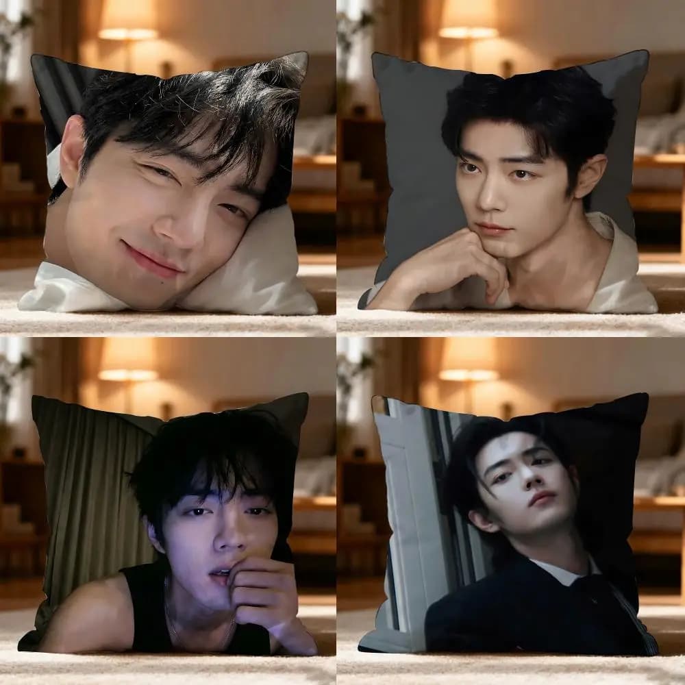 Sean Xiao Zhan Actor Cushion Cover Cushion Cover Soft Washable Pillow Case Multi-Scene For Couch Bed Travel Office Use