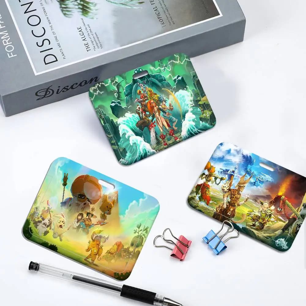 Porta Badge/Porta Carte di Credito/Way of the Serpent (W-Wakfu) con Cordino da Collo