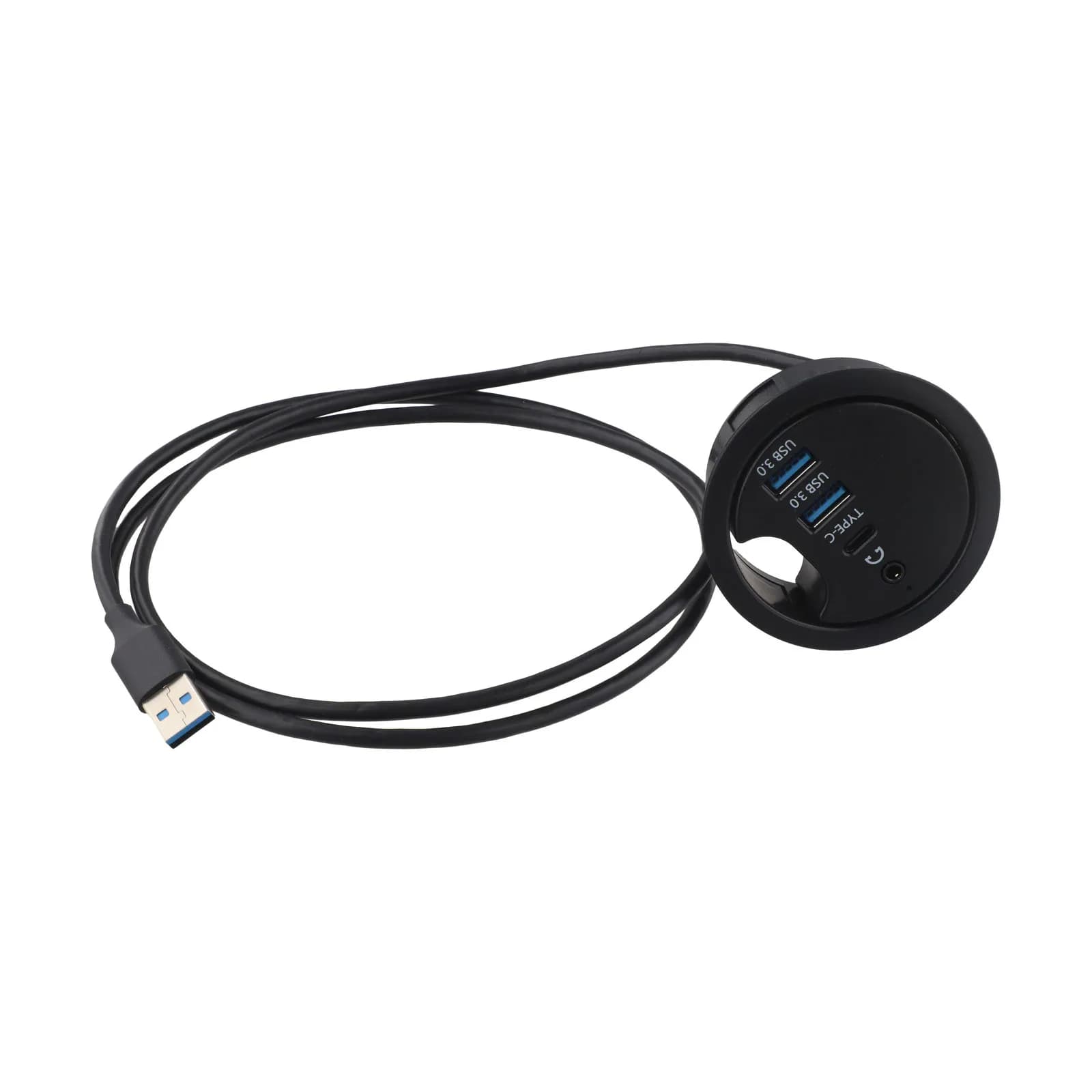 Splitter passacavo da scrivania con hub USB 3 0 e interfaccia audio Perfetto per organizzare cavi e collegamenti desktop