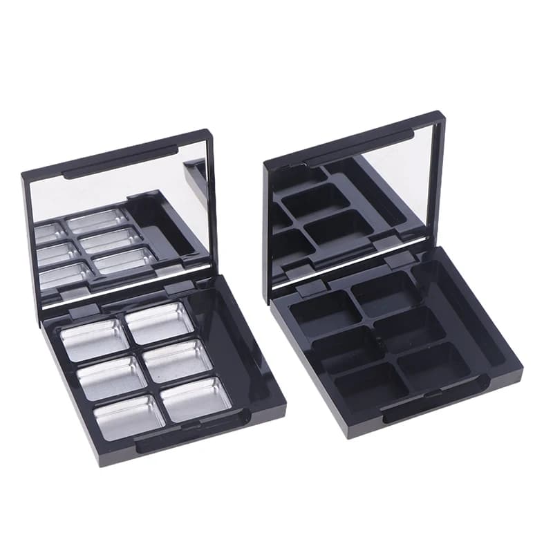Eye makeup cup plate with empty Rouge palette with mirror for women Girls Make-up Beginners Storage Box Storage Tool Shades DIY