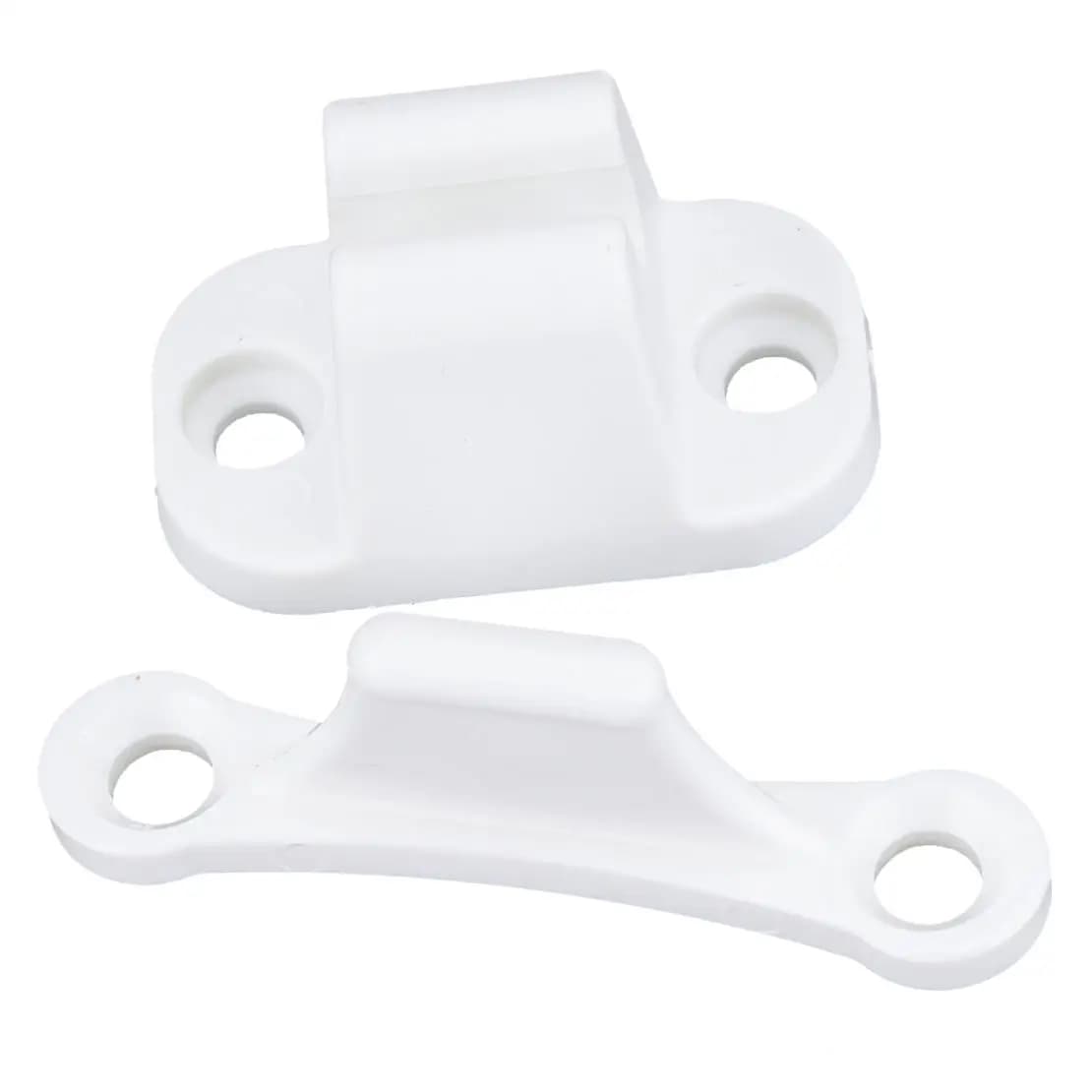 1 Set Fermaporta universale Fermaporta Fermaporta Limitatore di riserva Supporto per serratura a forma di T per caravan Camper Barca Camper RV Nylon bianco