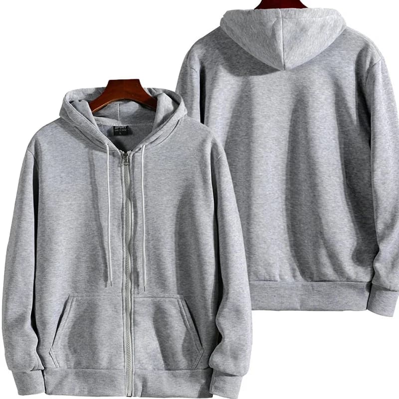 Zippered sweatshirt Autumn Winter New sweatshirt with long sleeve hood Men's Fashion Casual Men's Clothing Sportswear Large suits