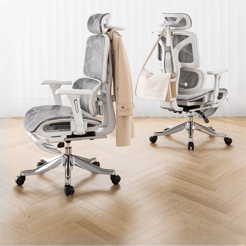 Sedia da Ufficio e Gaming con Schienale Ergonomico 3D in Rete Traspirante, Imbottitura in Spugna ad Alta Densità, Sedia Gamer Rilassante per Casa