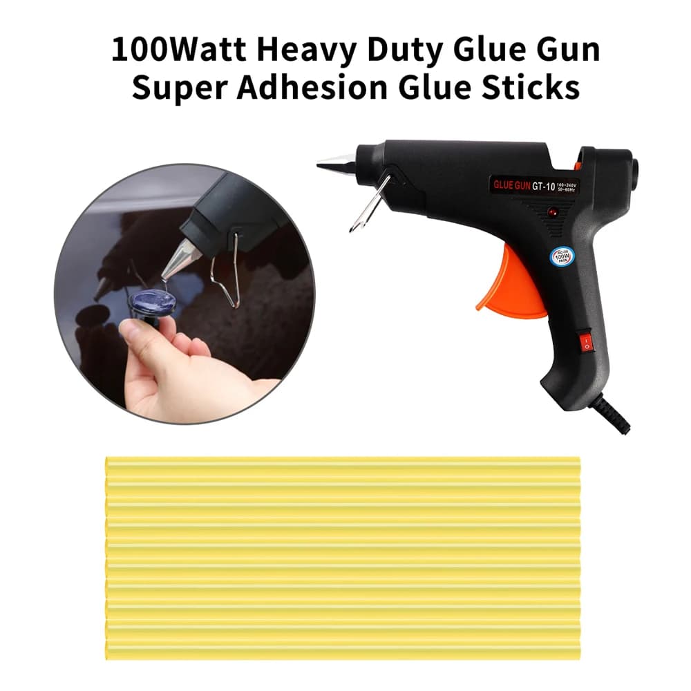 Pistola per colla a caldo da 100W 100-240V kit PDR Fit 11mm Stick per colla strumenti per la riparazione di ammaccature senza vernice strisce di colla a fusione rapida EU AU UK Plug