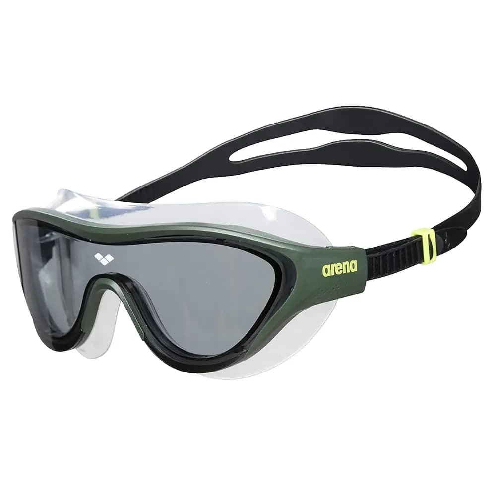 Maschera da Nuoto Unisex per Adulti The One, Occhialini da Nuoto per Fitness, Lenti in Policarbonato a Specchio/Non a Specchio, Misura Grande per Uomini e Donne