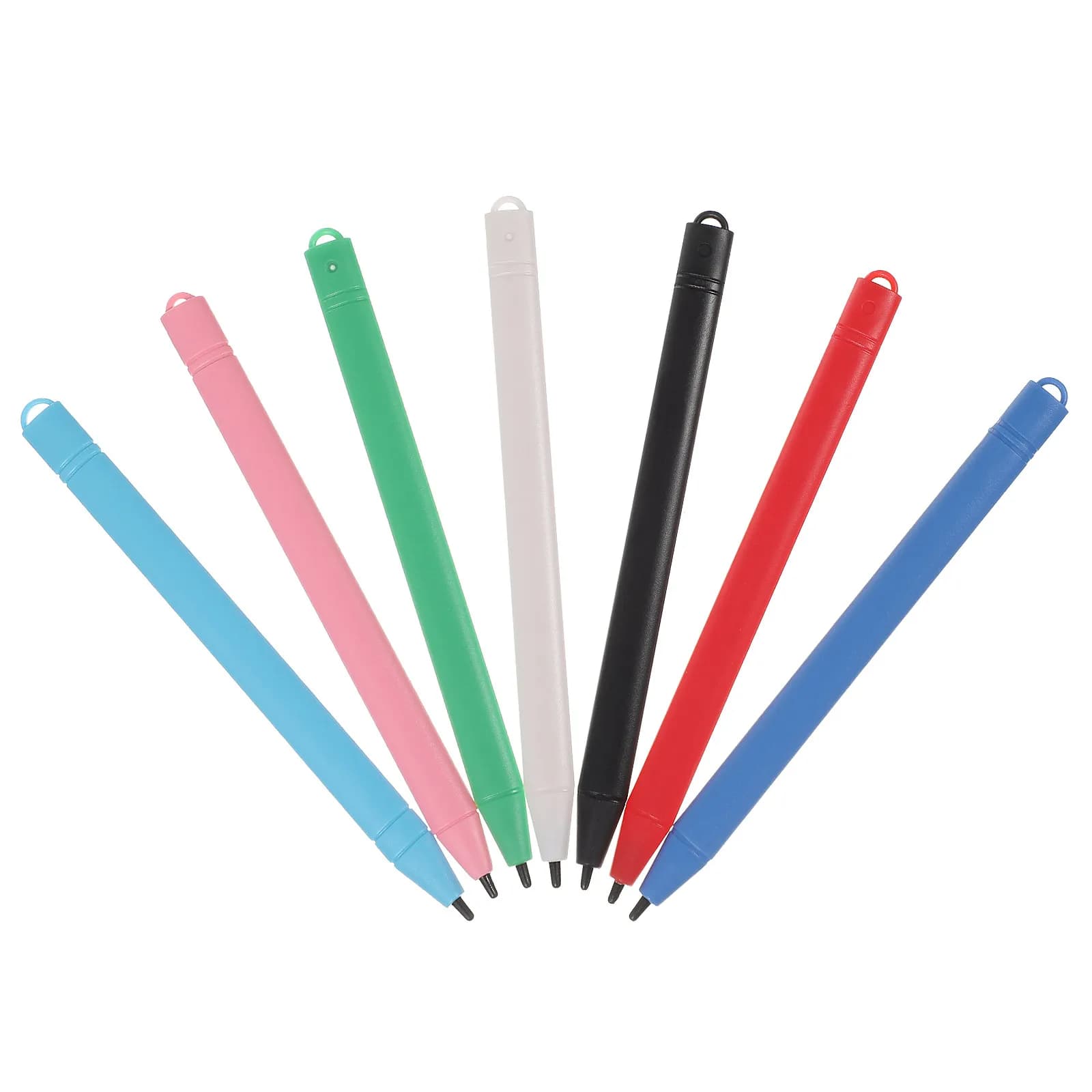 Set di 7 Penne Stilo di Ricambio per Tablet, Penne Durevoli in Plastica per Lavagna LCD, Penne Stilo per Tablet Educativi