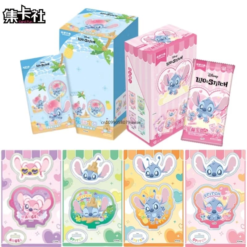 Card.Fun Ufficiale Genuino Disney Lilo & Stitch Card Animazione Gioco di cartoni animati Collezione di carte Fun Play Periferia Giocattolo per bambini Regalo