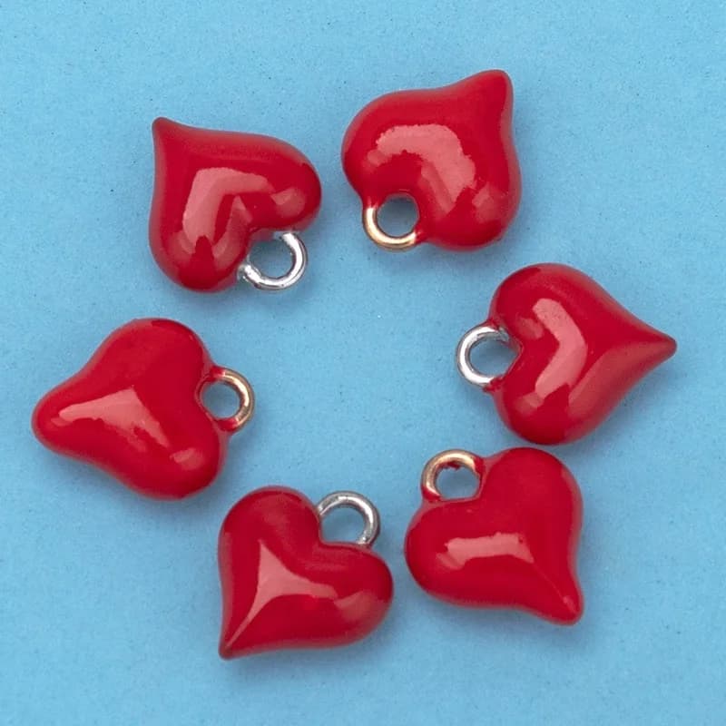 20 pz/lotto singolo pendente amore collana braccialetto storia strana chitarra pick ciondolo collana a forma di cuore rubino ciondolo abbigliamento