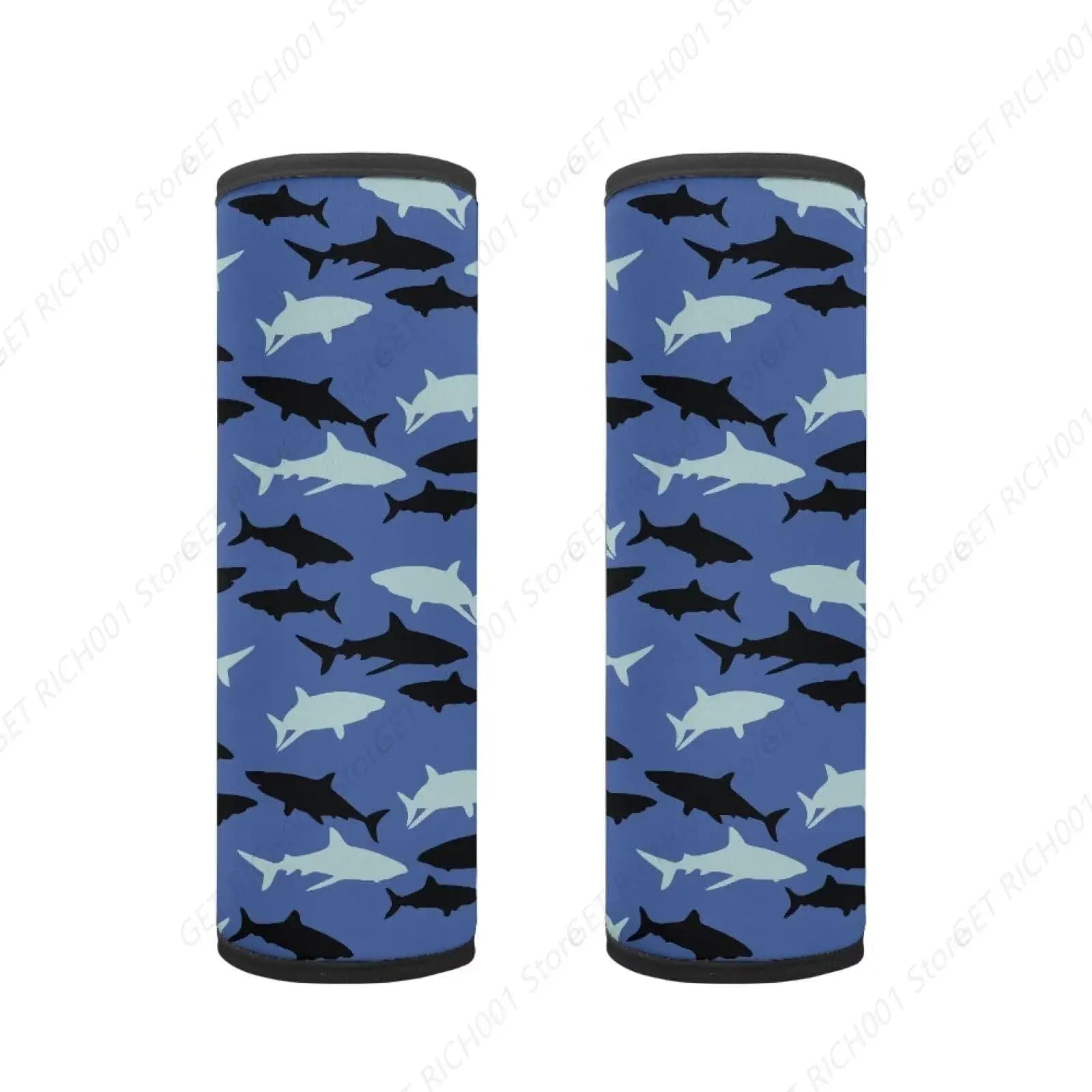 Seat belt cover for car model shark, 2 cushions for safety belt, shoulder strap, universal seat belt padding for adults and children