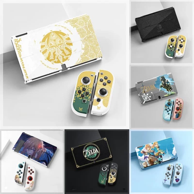 The Legend of Zelda Switch Case per Nintendo Switch OLED NS Joy-con Cover protettiva Anime Soft Shell accessori per macchine da gioco
