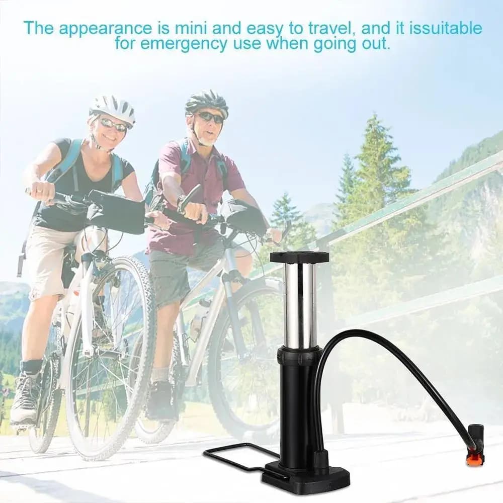 Pompa ad aria pieghevole con pedale, gonfiatore portatile per bici, auto, moto, basket, pompa multifunzionale ad alta pressione S2N6