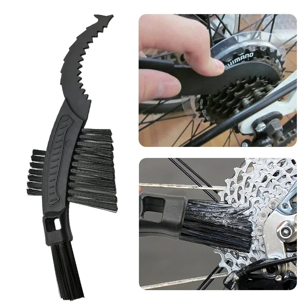 Spazzola per artigli per rondella della catena della bicicletta attrezzatura da ciclismo professionale per cassette Flywheels pignoni strumenti per la pulizia della rimozione del fango