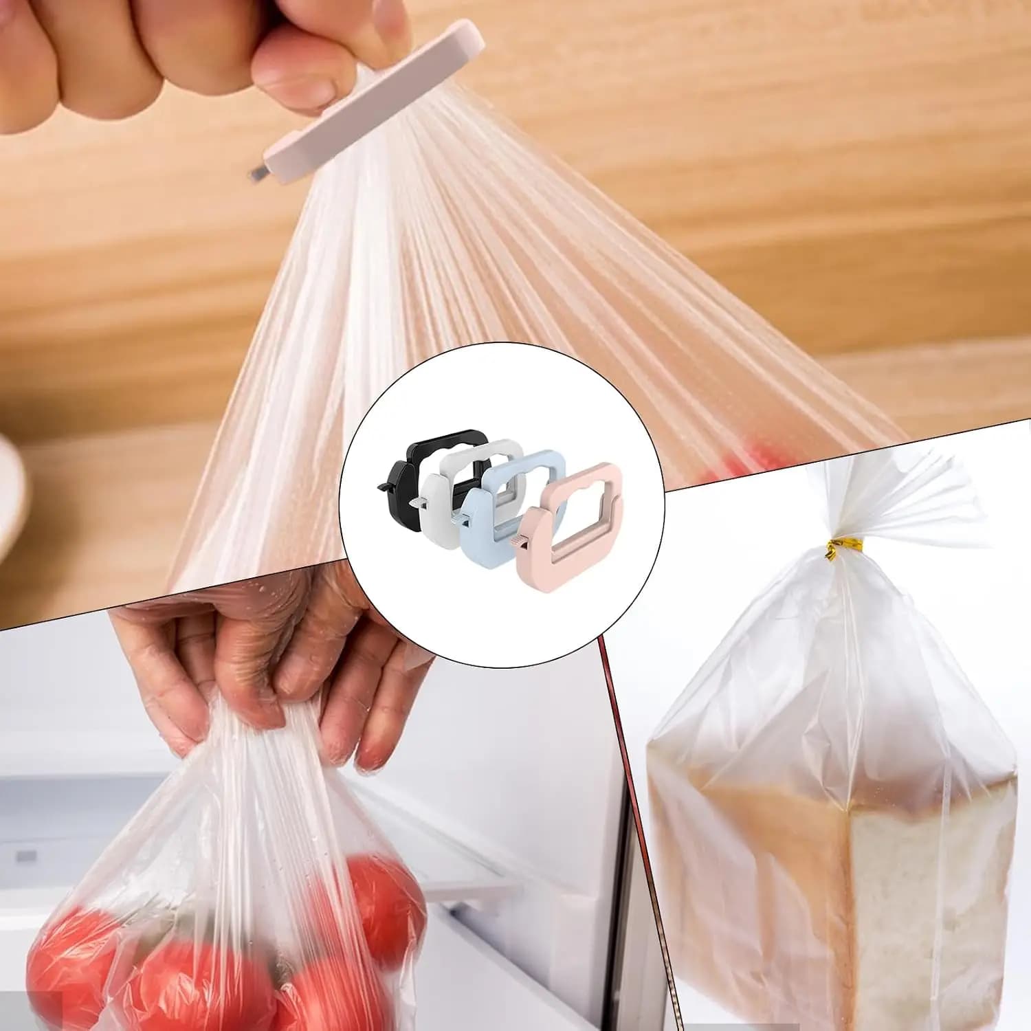 Chip Clips Kitchen Clips for Open Bags| Kitchen Food Storage Fastening Supplies,Adjustable Sealing Clamp for Packaging Container
