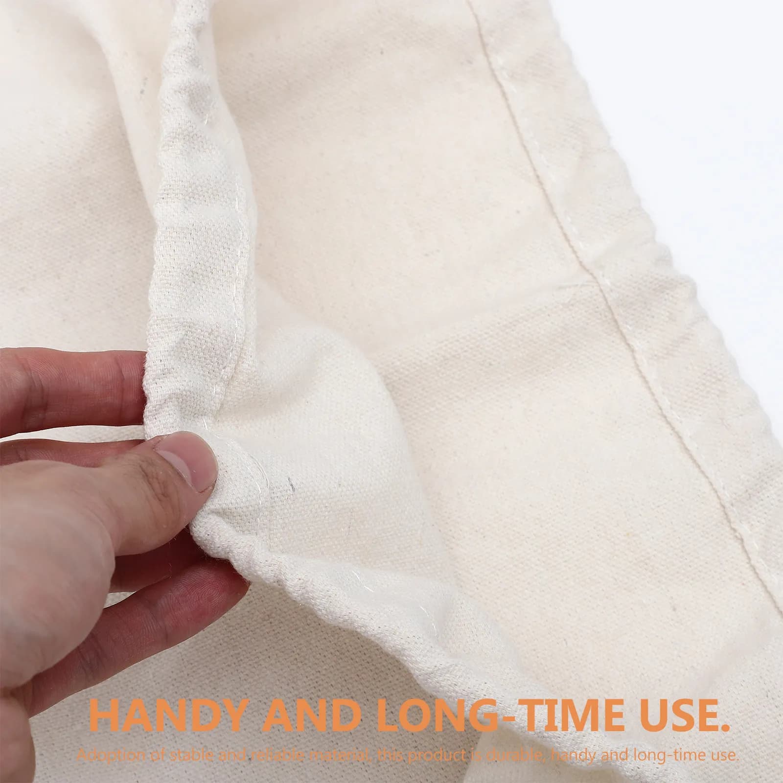 Large Canvas Bag with Cordoncino, for Dirty Dresses, Travel, Camping, Dormitory, Odor Resistant, Washable in Washing Machine