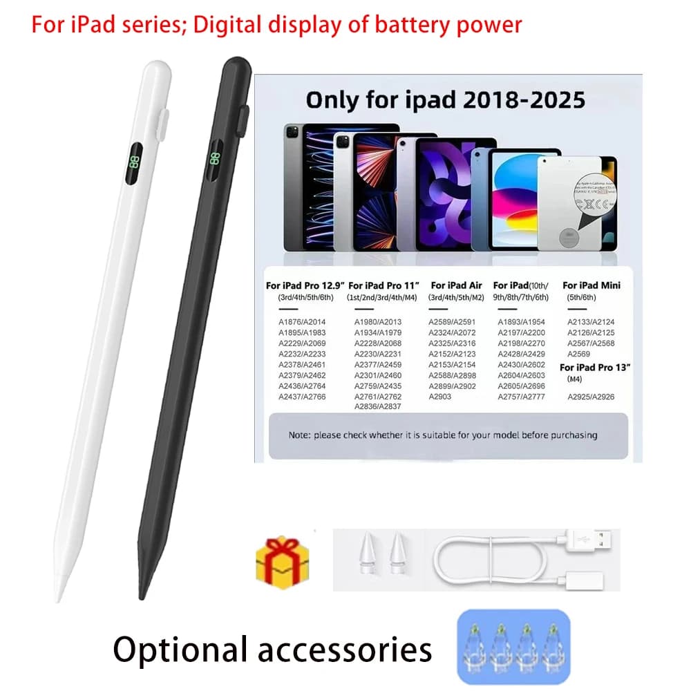 2026 NUOVA Penna Stilo Dedicata Per Apple iPad AIR MINI6/7/8 IPAD A16 IPAD11 IPADPRO Display Della Batteria 4 + 2 punte Disegna Matita