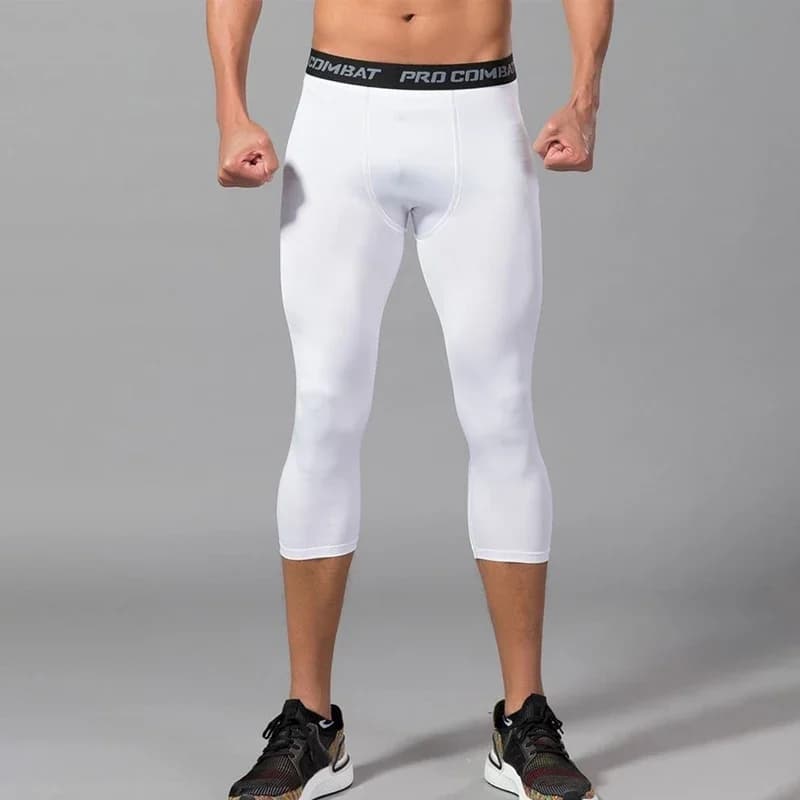 Pantaloni corti sportivi da uomo, Abbigliamento sportivo, Leggings da corsa, Leggings da palestra, Pantaloni sportivi a compressione da uomo, Pantaloni corti da uomo