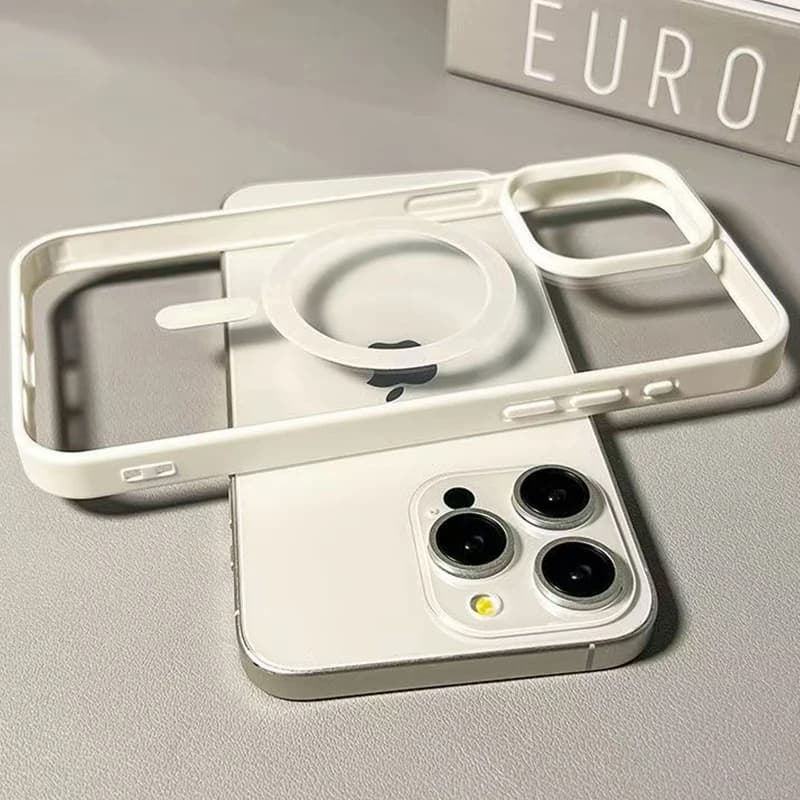 Candy Luxury Case for Refilling Wireless MagSafe for iPhone 17 16 15 14 13 12 11 Pro Max 16 Plus 16e 17e Air with Magnetic Cover