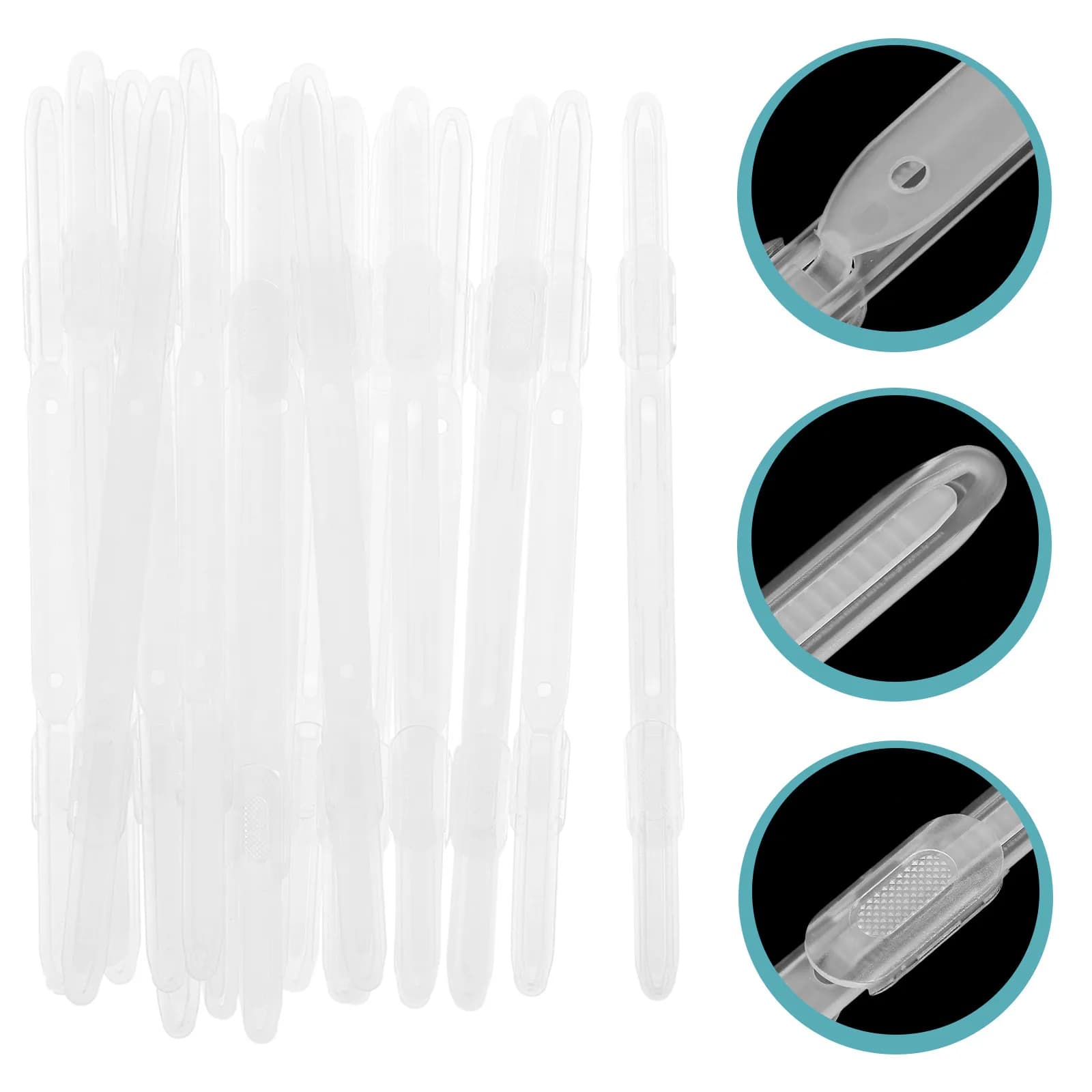 20 Pezzi Inserti in Plastica per Rilegatura, Clip per Meccanismo Rilegatura Quaderni, per Planner, Cartelle, Diari, Scrapbook, Pettini per Rilegatura Fai-da-Te