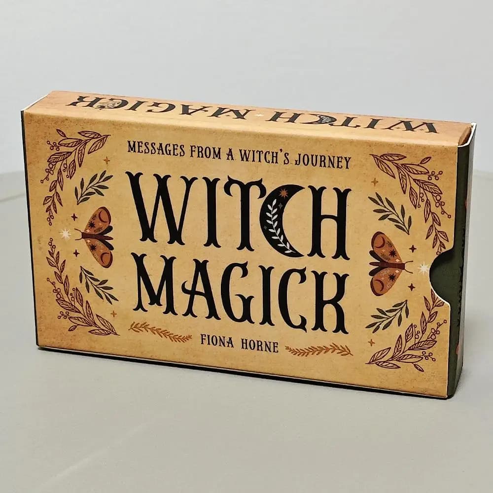 Mazzo di Carte Oracolo della Magia della Strega 10,3*6cm 40 Pezzi Carte Ispirazionali con Chiavi Chiave