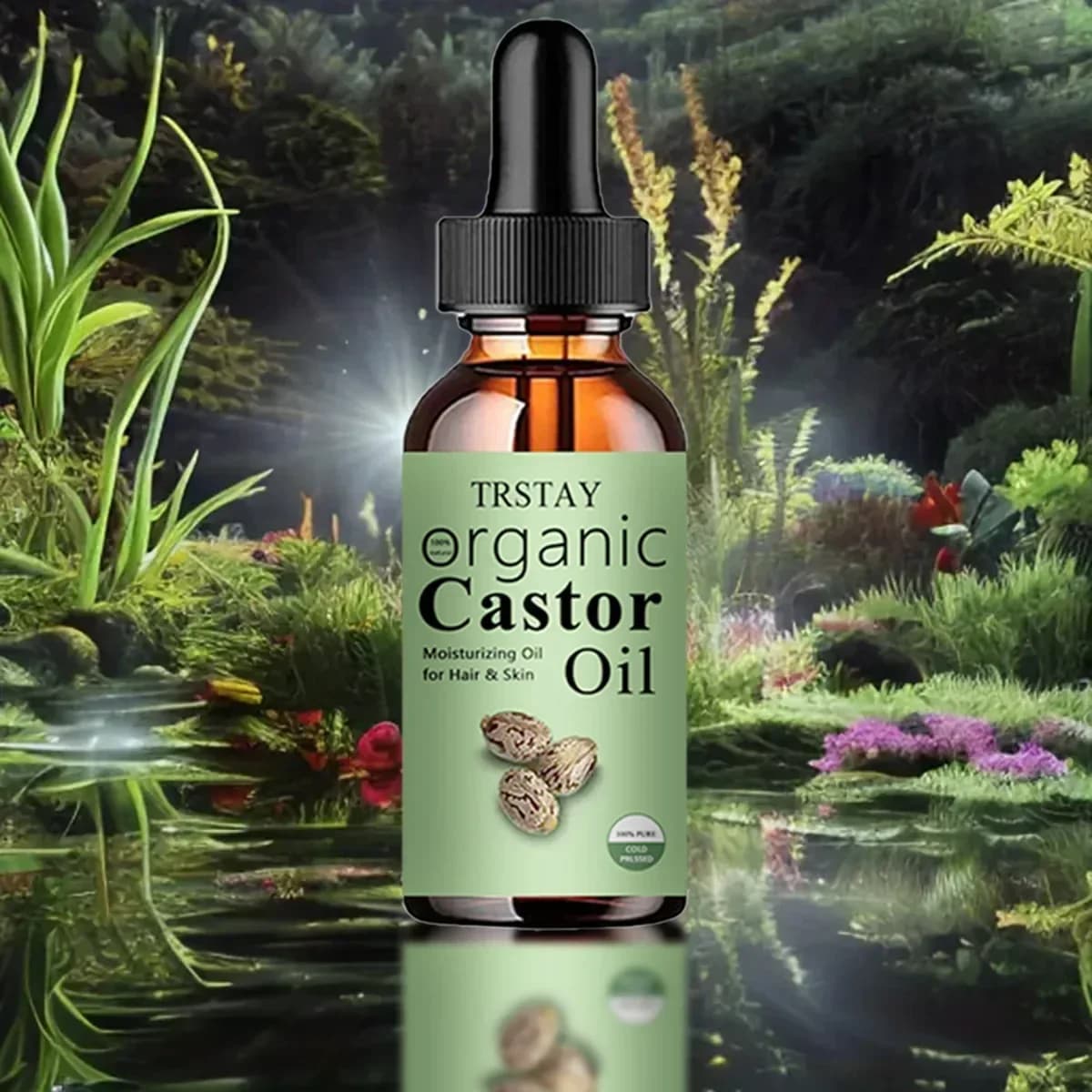 TRSTAY 100% PURE CASTOR Oil Pelle idratante con ricino 0il Eccellente idratante naturale per la pelle
