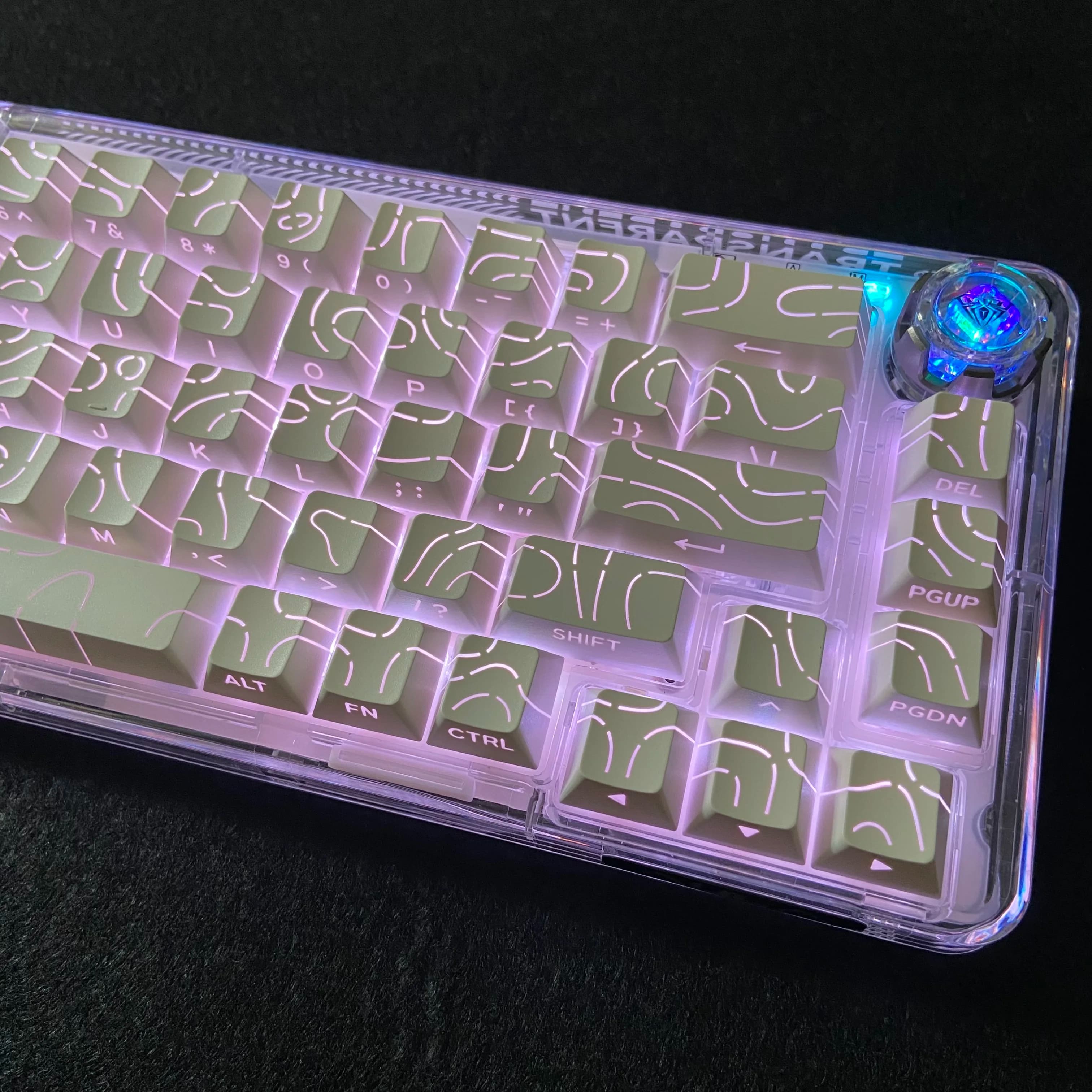 Contour lines Translucent cups Side engraving Cherry Cover black white 60 70 80 90 100 Layout Mechanical keyboard