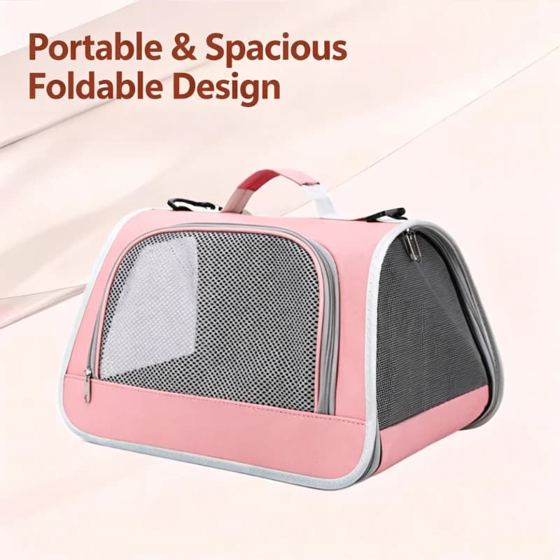 Foldable Cat Carrier Bag Portable Pet Travel Bag Breathable Cat Carrier Large Capacity Cat Travel Bag for Cats Kittens Small Dog