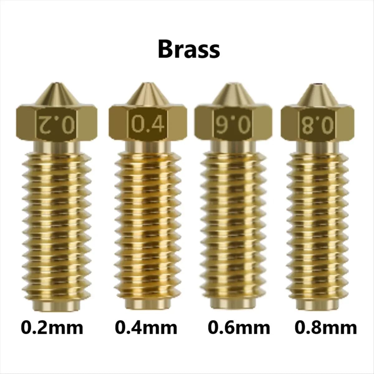 (A75T) Kit Hotend con ugello combinato per stampante 3D Kobra 3, testina di stampa, blocco riscaldante con 5 ugelli extra in ottone