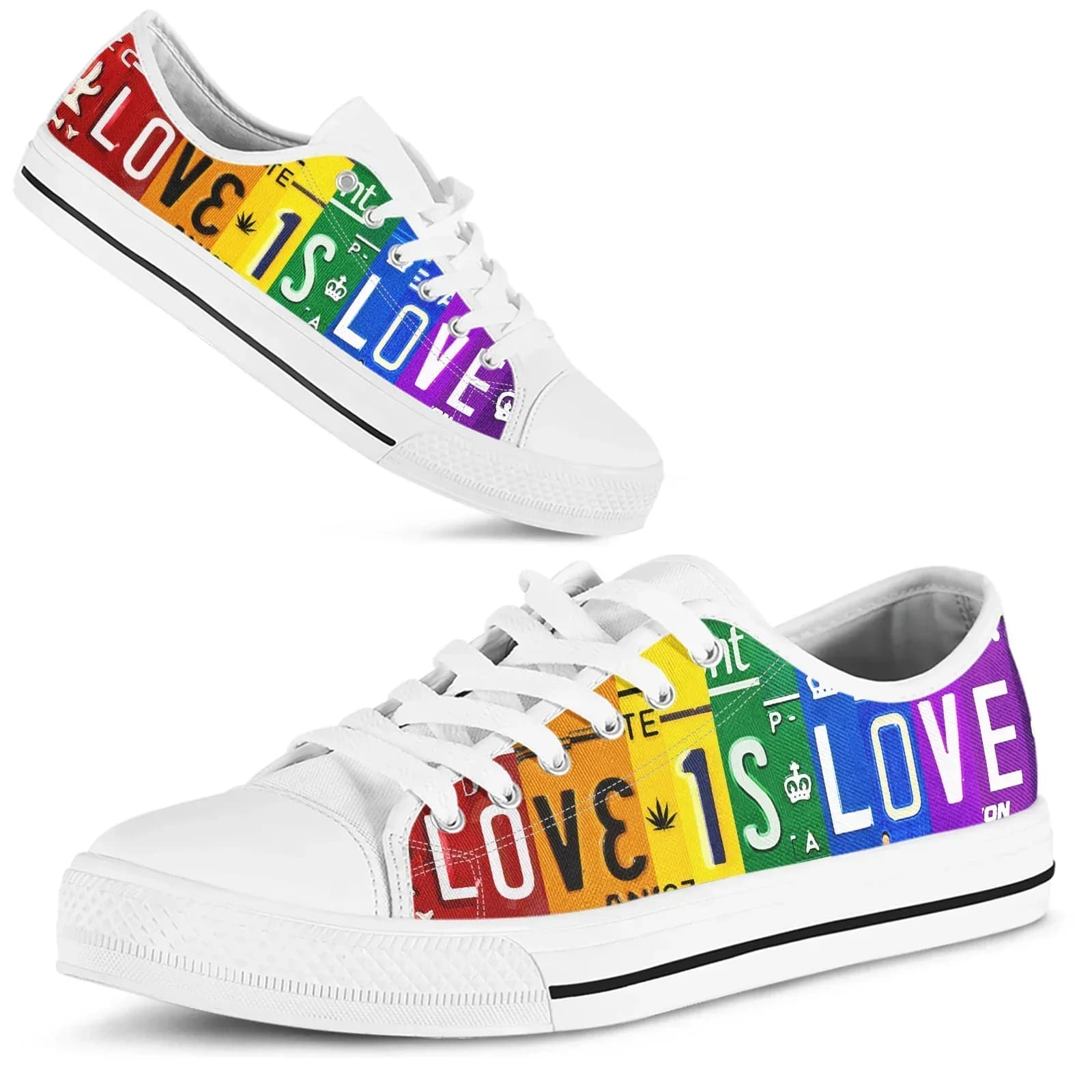 Scarpe da donna vulcanizzate con stampa targa LGBT Love Is Love 2023, nuove sneakers in tela alla moda con lacci e suola piatta in gomma, calzature autunnali