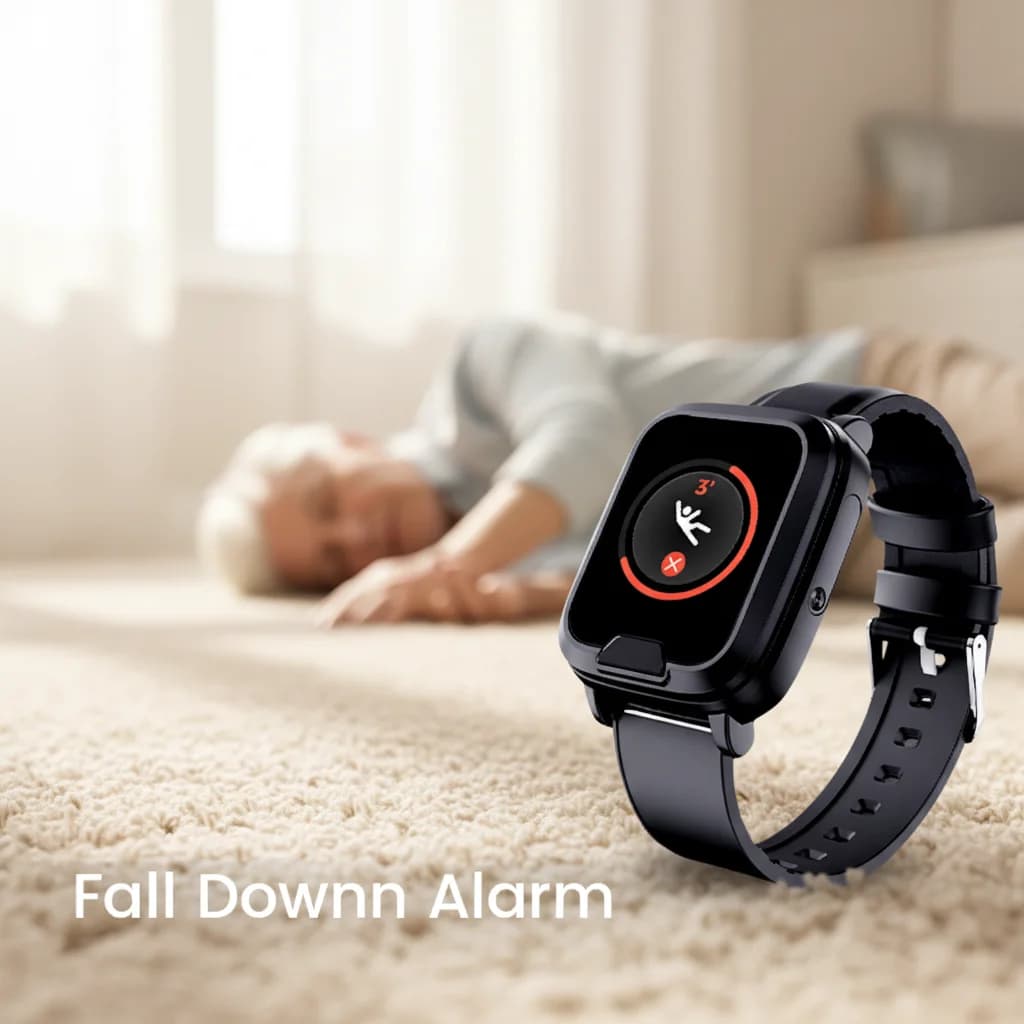 Personnel fall alarm devices, safety solutions for the elderly and lonely workers, fall detection smartwatches SOS alarms