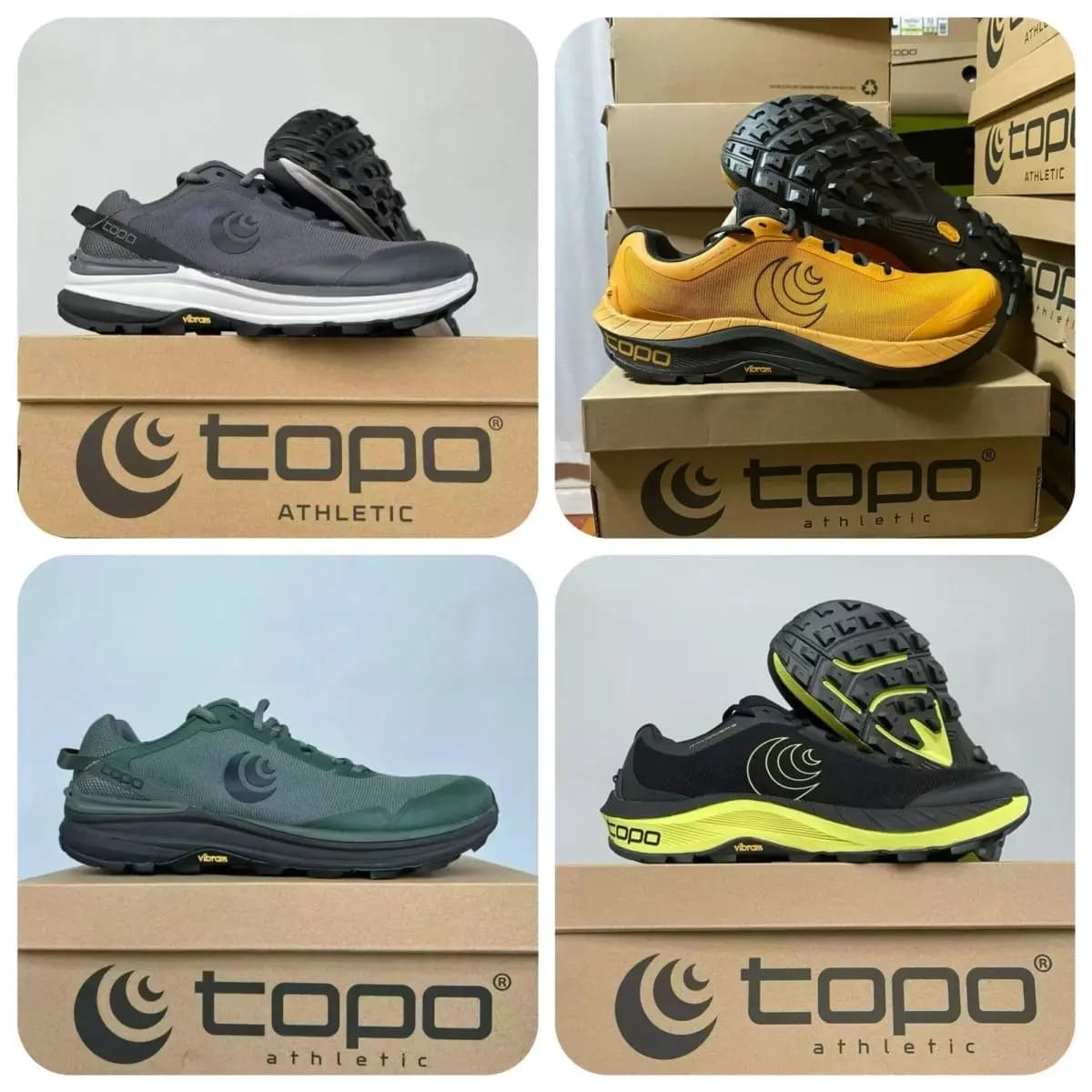 Nuove Scarpe da Trail Running TOPO 2026 per Uomo, Ammortizzate, Leggere, Durevoli, con Suola Vibram Antiscivolo, Modello Basso per Escursionismo e Uso Casual