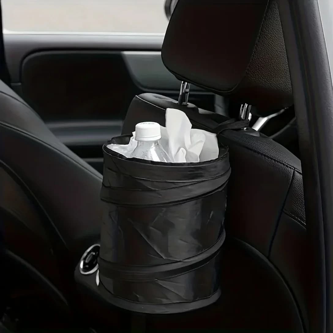 Car Trash Can Portable Durable Foldable Hanging Car Storage Bucket Chair Back Oxford Cloth Storage Bag Trash Can