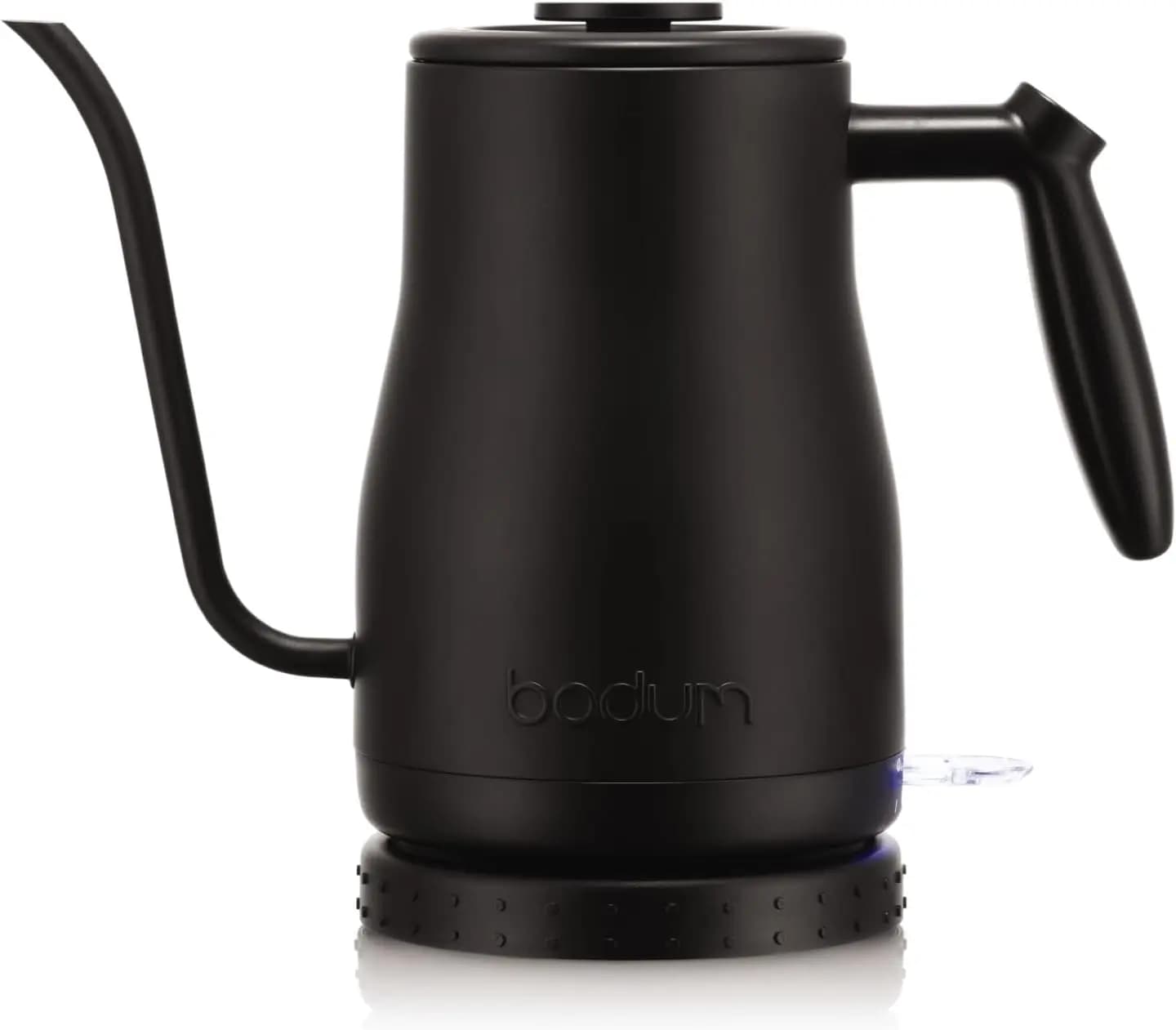 34oz Electric Collo d'Oca Kettle, Stainless Steel Black Opaque for Coffee and Tea