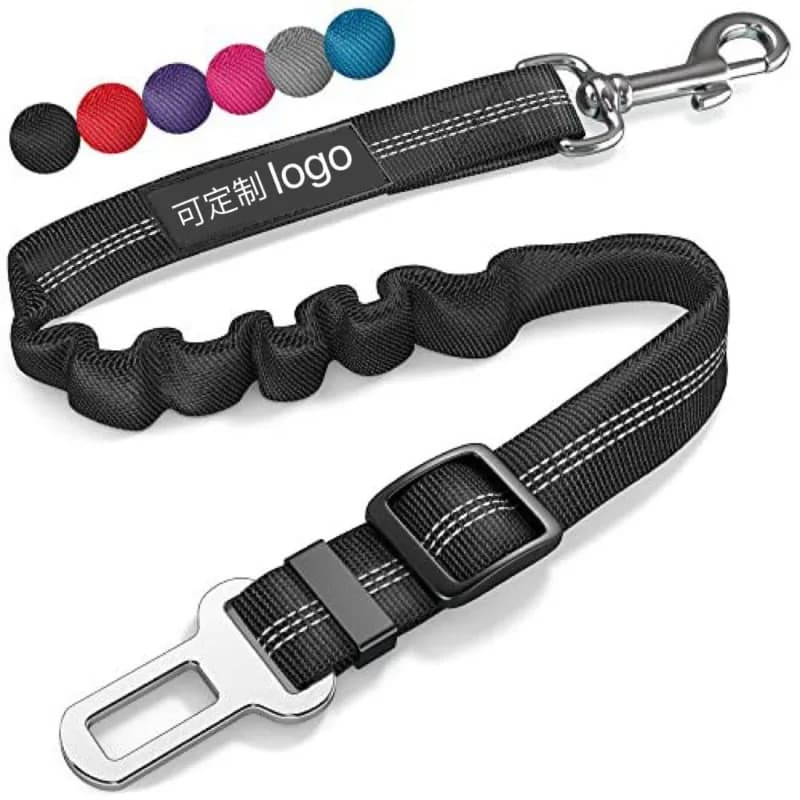 Set di Cinture di Sicurezza Retrattili per Cani con Cintura Regolabile, Guinzaglio di Sicurezza in Nylon, Cintura per Auto per Cani, con Ciotola Pieghevole per Animali