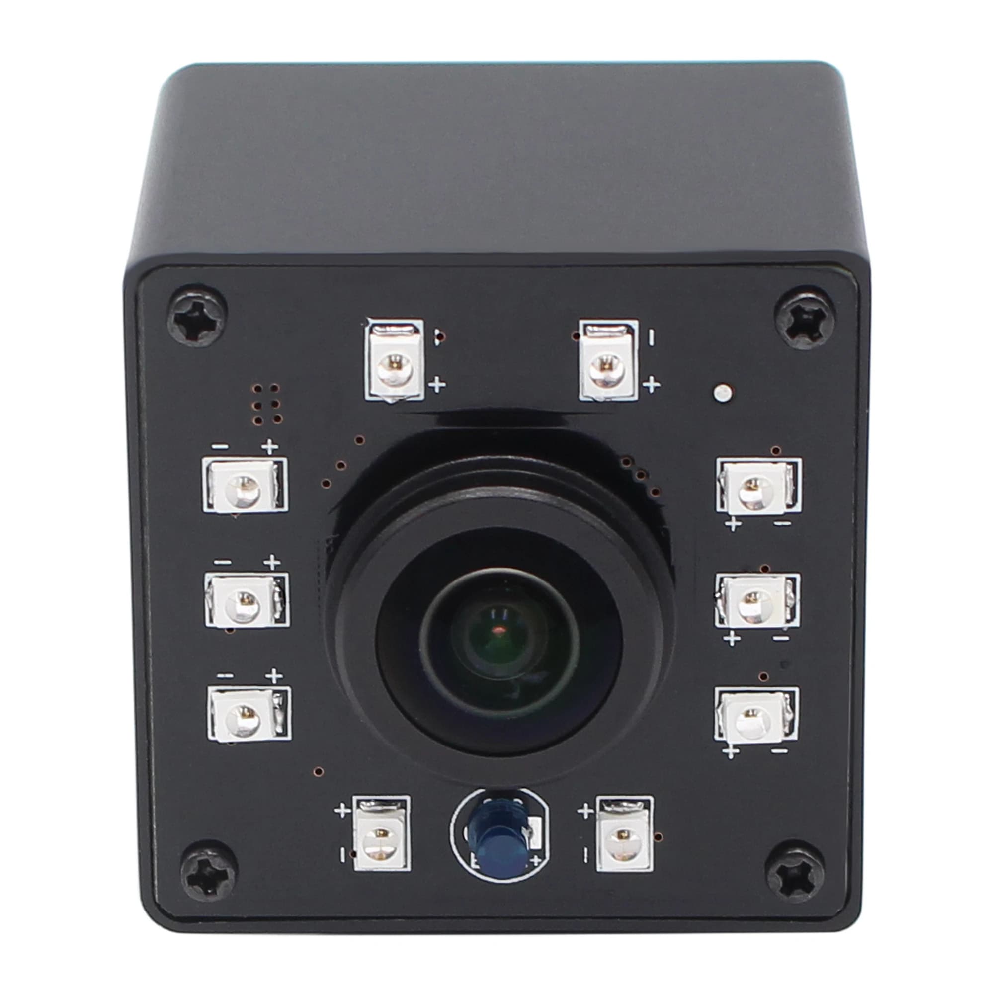 ELP Obiettivo Fisheye grandangolare Full HD 1080P 30fps CMOS OV2710 Visione notturna Driver gratuito Webcam USB con LED