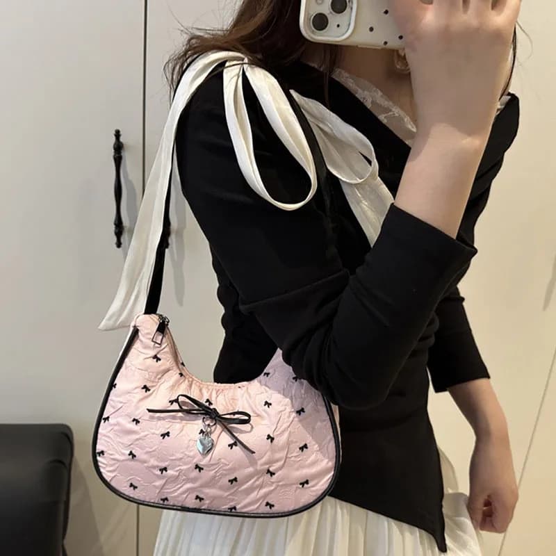 Nuova borsa coreana Y2K borsa a tracolla da donna moda borsa a tracolla ascellare minimalista pendolare messenger zaino decorazione regalo
