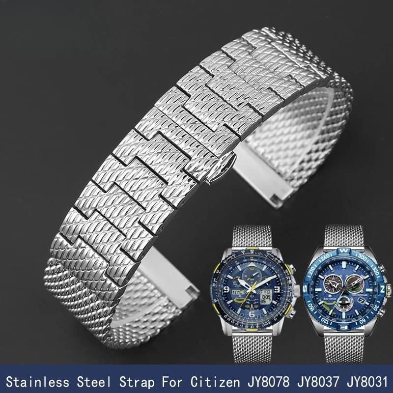 22 MILLIMETRI 23 MILLIMETRI High Quality Milan Stainless Steel Bracelet For Citizen JY8078 JY8037 JY8031 luxury men's watch strap