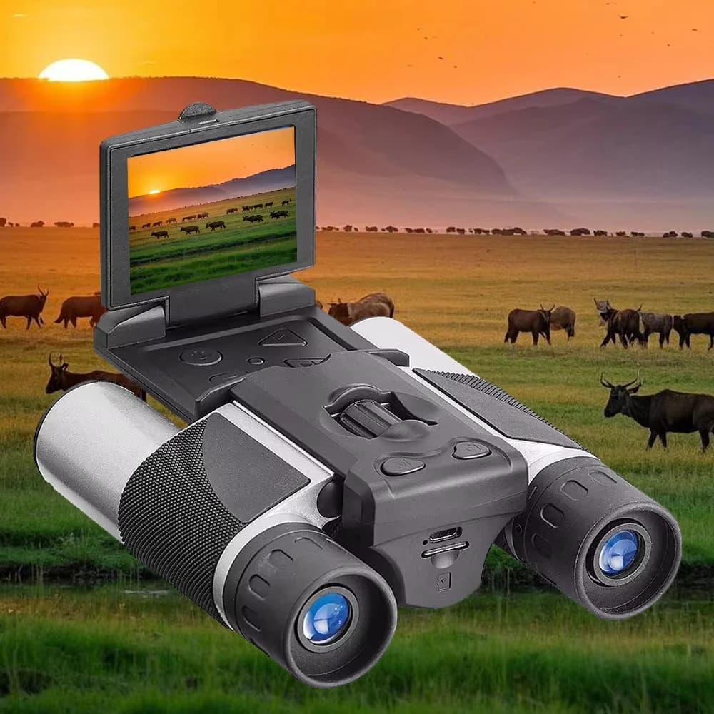 Binocolo per fotocamera con zoom digitale 8X con telescopio per registrazione di foto video LCD da 2,0 pollici perfetto per escursioni di caccia in campeggio all'aperto